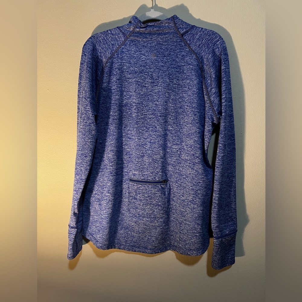 Tangerine Size XXL Aqua Athletic 1/4 Zip Pockets Thumb Slits Jacket Purple - Picture 3 of 7